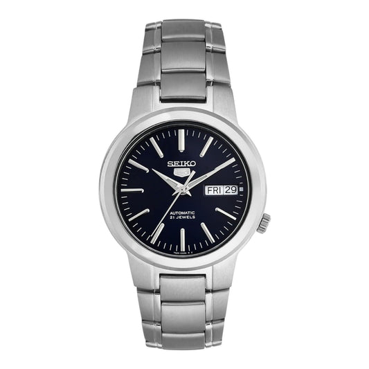 Seiko SNKA05K Men’s Automatic Blue Dial Watch Stainless Steel 37mm Day Date
