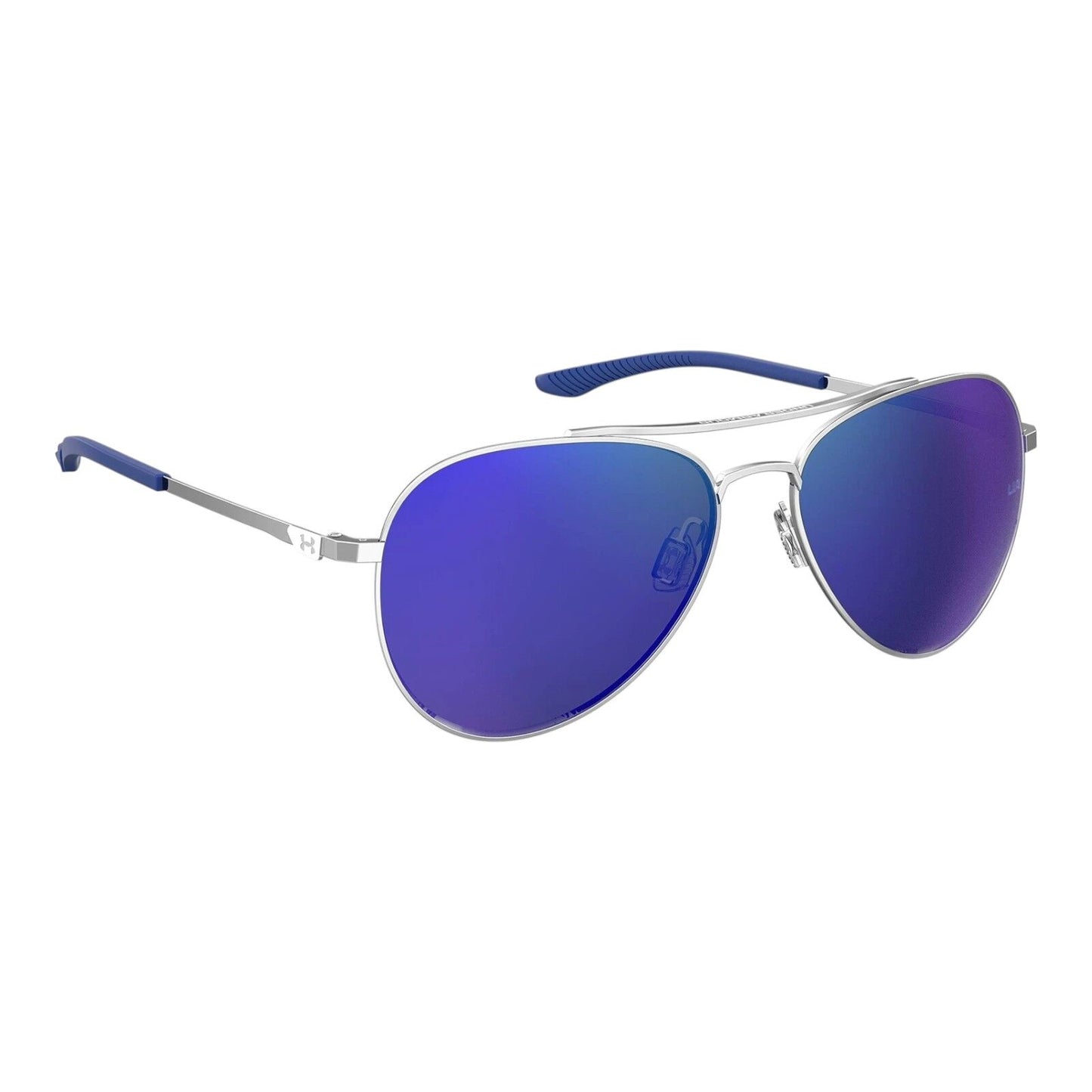 Under Armour UA 0007/G/S Men’s Sunglasses Silver Frame Blue Lens...