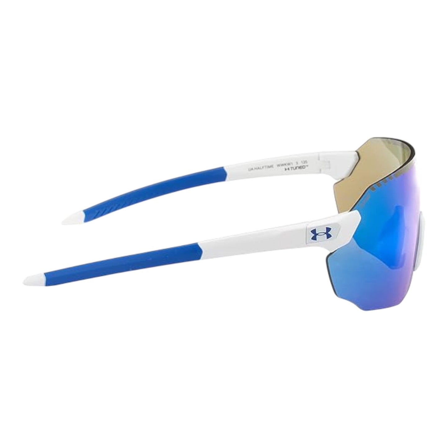 Under Armour UA Halftime WWK/W1 Unisex Sunglasses White Frame Blue...