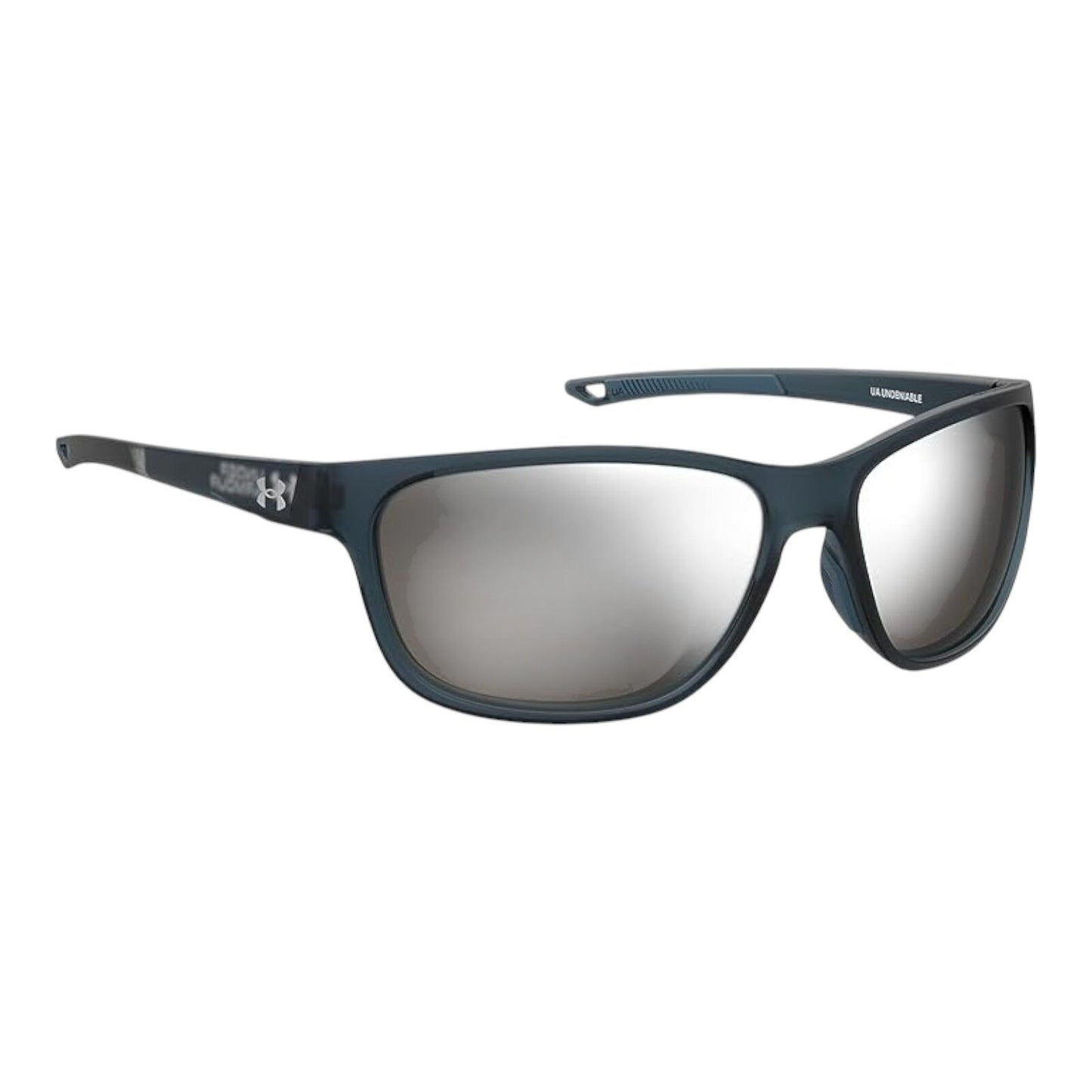 Under Armour Undeniable Unisex Sunglasses Matte Blue Grey Lens 61mm