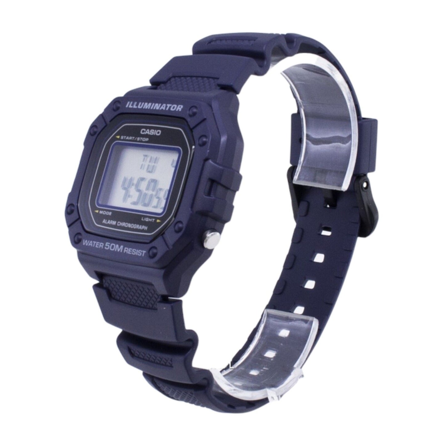 Casio Men’s Digital Sports Watch W218H-2AV Blue Resin 50M LED Stopwatch Alarm