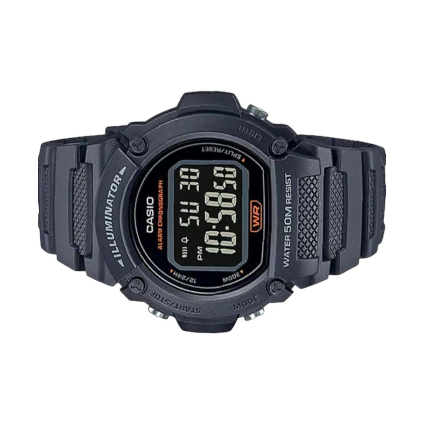 Casio W-219H-8B Dark Grey Reverse LCD 50m Unisex Digital Casual Watch