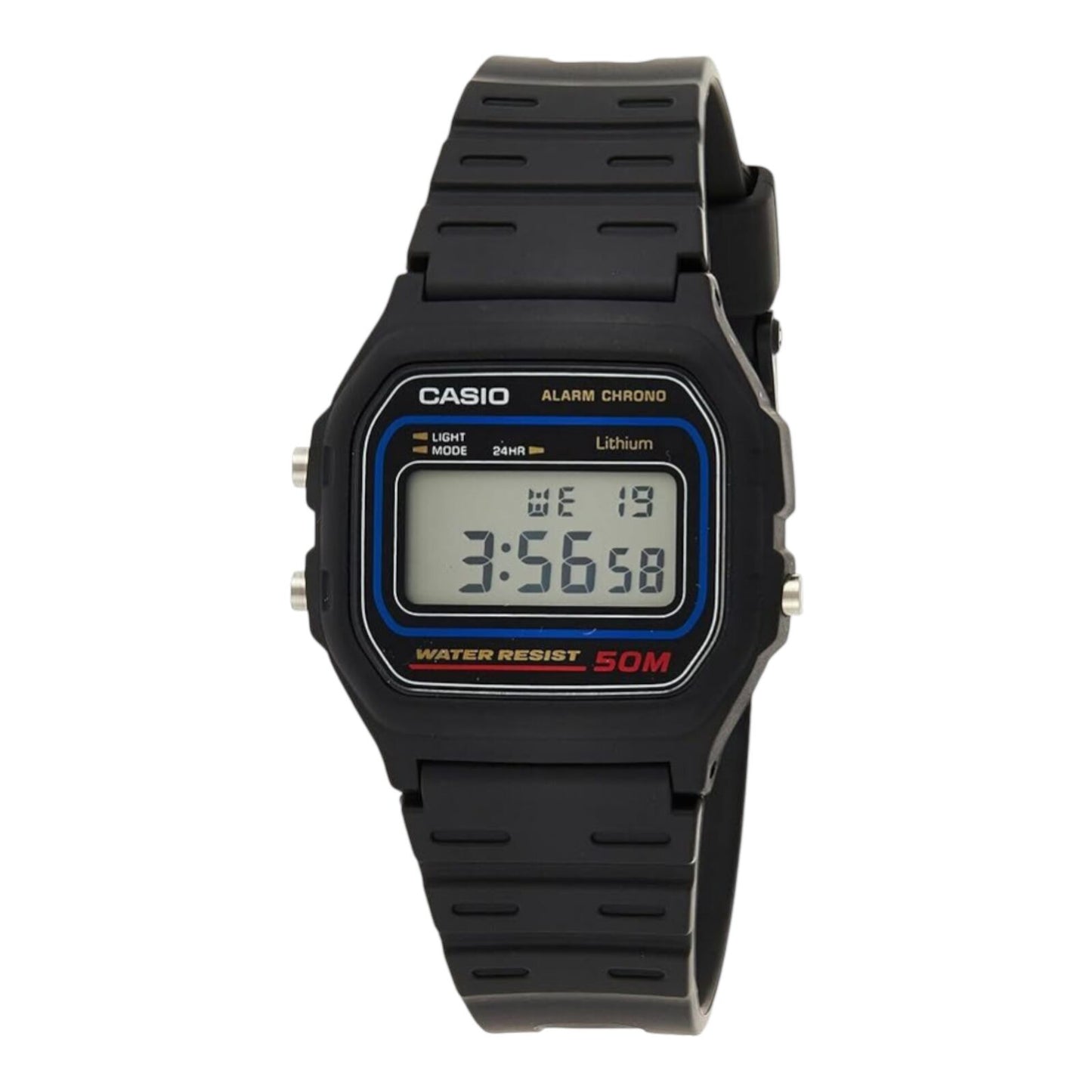 CASIO Unisex W59-1VHDF Classic Digital Watch Black/Grey Dial Black Band AU Stock