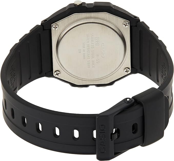 CASIO Unisex W59-1VHDF Classic Digital Watch Black/Grey Dial Black Band AU Stock