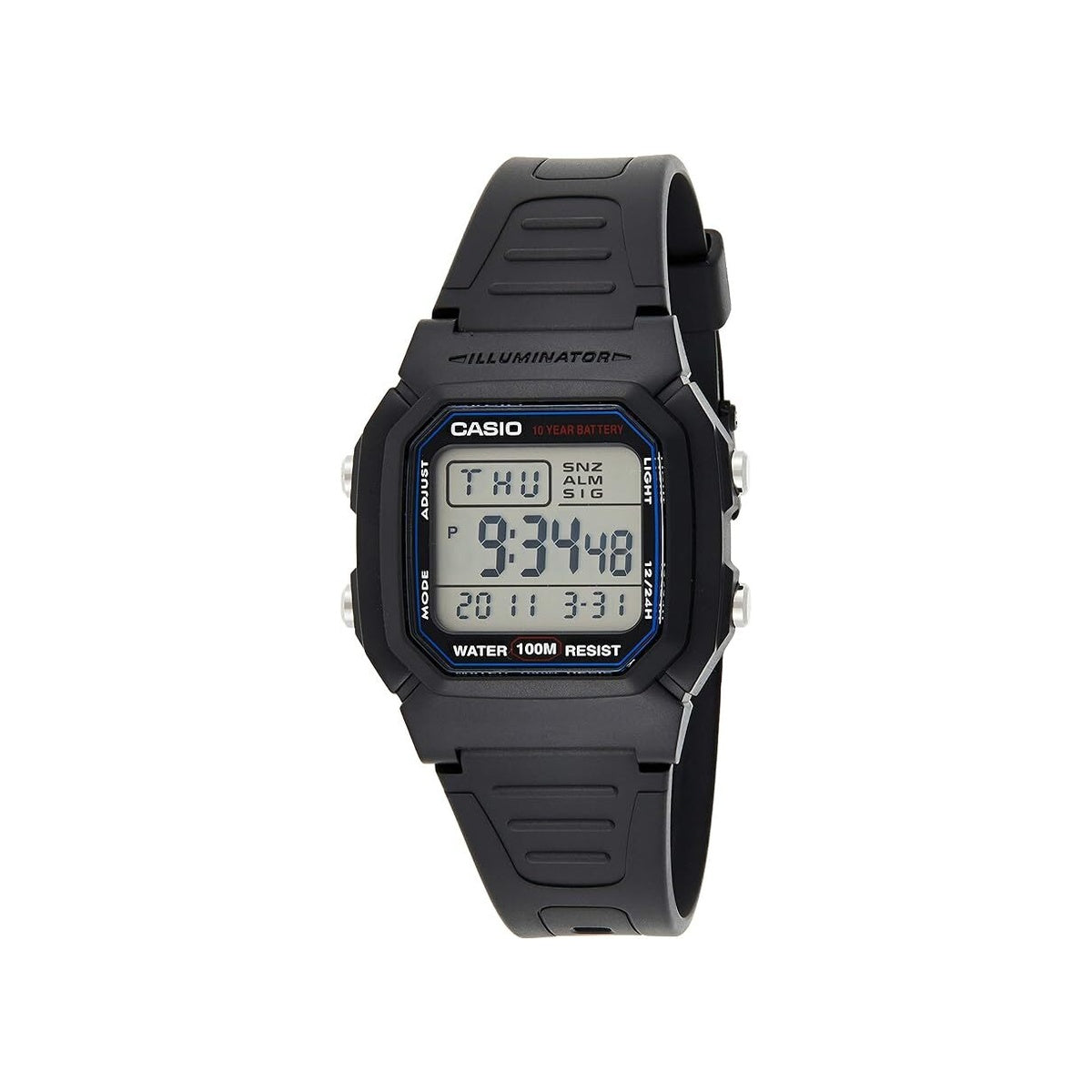 Casio W-800H-1AV Black Dual Time Unisex Digital Sports Watch AU Stock
