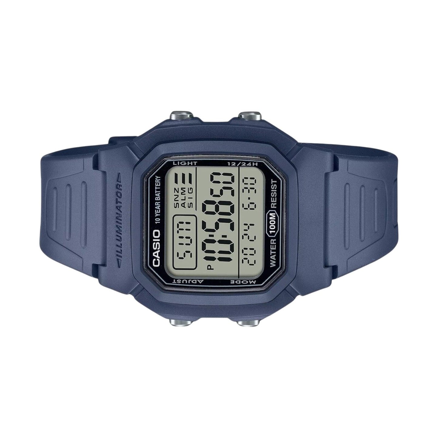 Casio General Digital Blue Resin Strap Men Watch W-800H-2AVDF