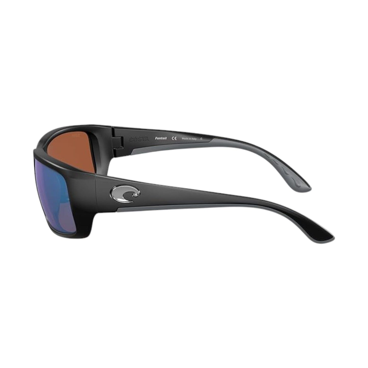 Costa Del Mar Fantail Polarized Matte Black Wrap Sunglasses -...