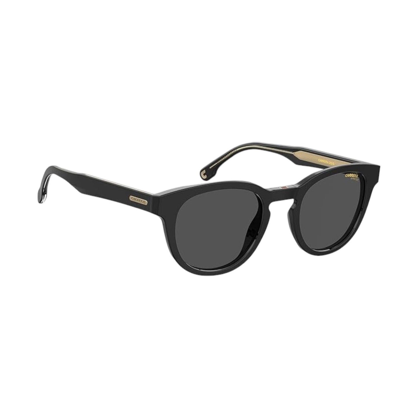 Carrera 252/S 807/IR Unisex Sunglasses Black Frame Grey Lens 50mm