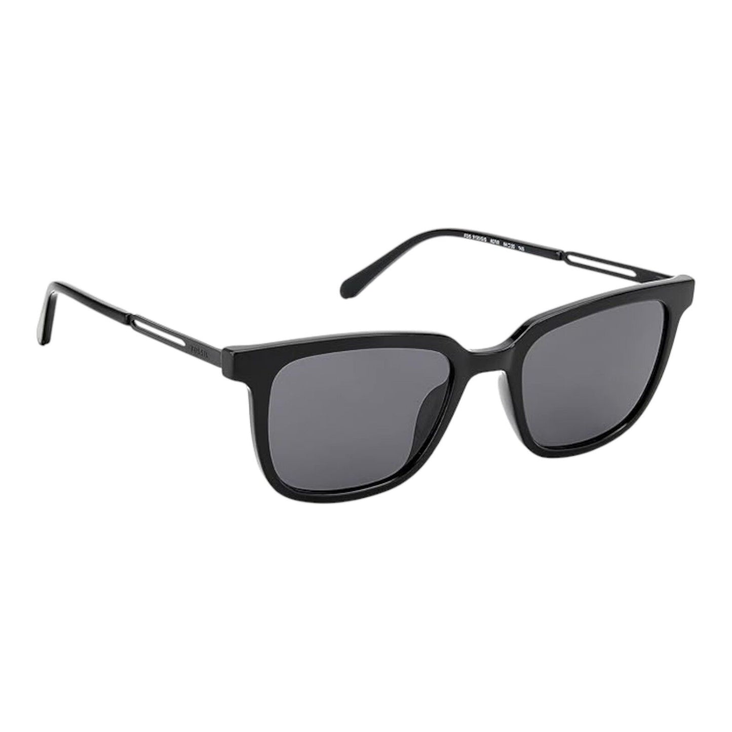Fossil FOS 3130/G/S Men’s Rectangular Sunglasses Black Frame Grey Lens