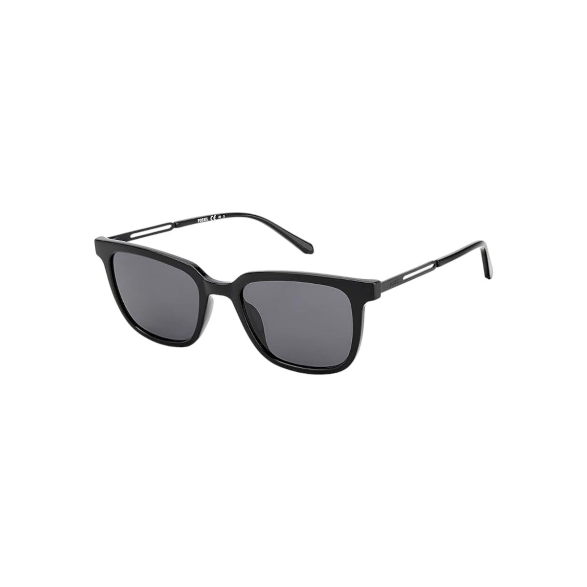 Fossil FOS 3130/G/S Men’s Rectangular Sunglasses Black Frame Grey Lens