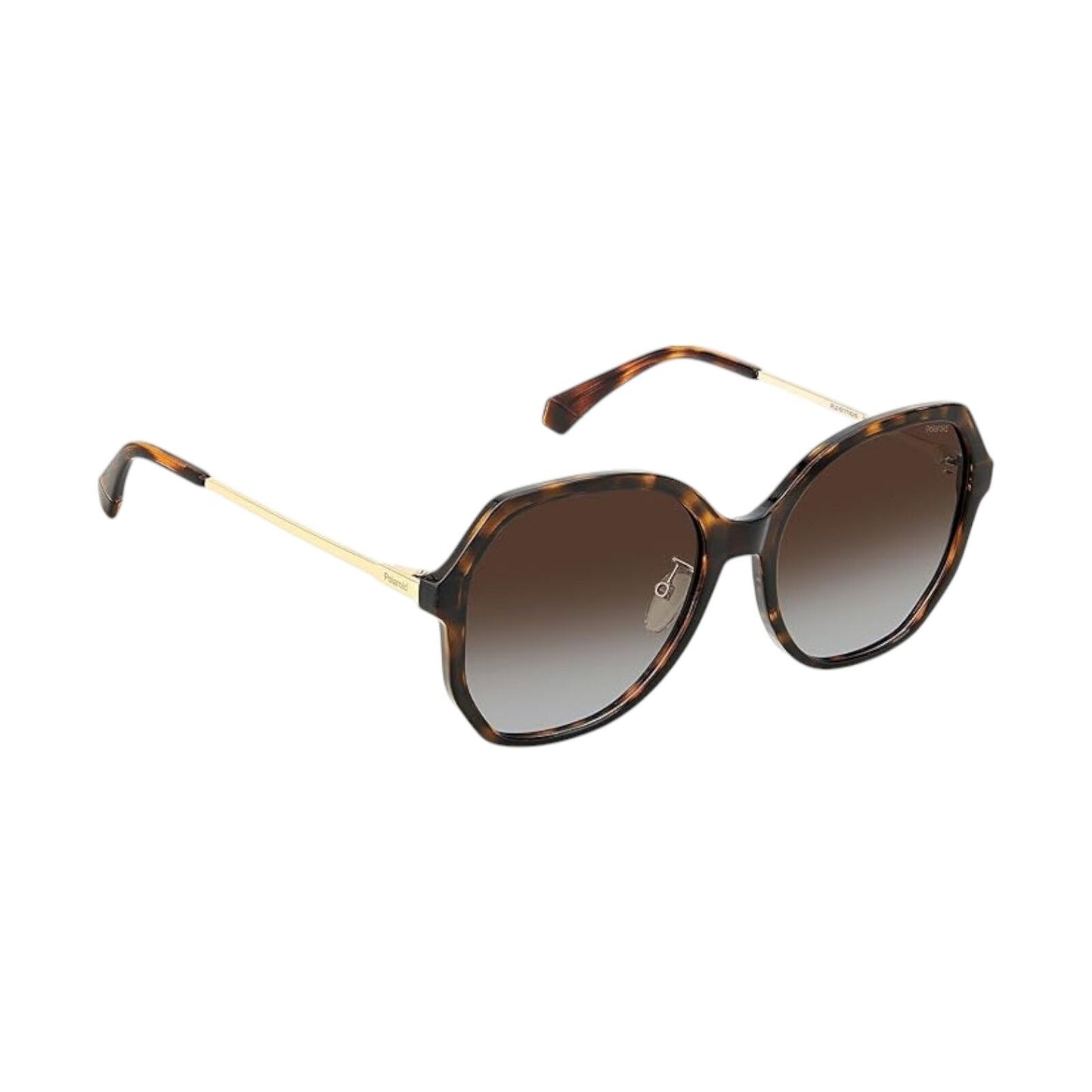Polaroid Womens Havana Sunglasses Butterfly
