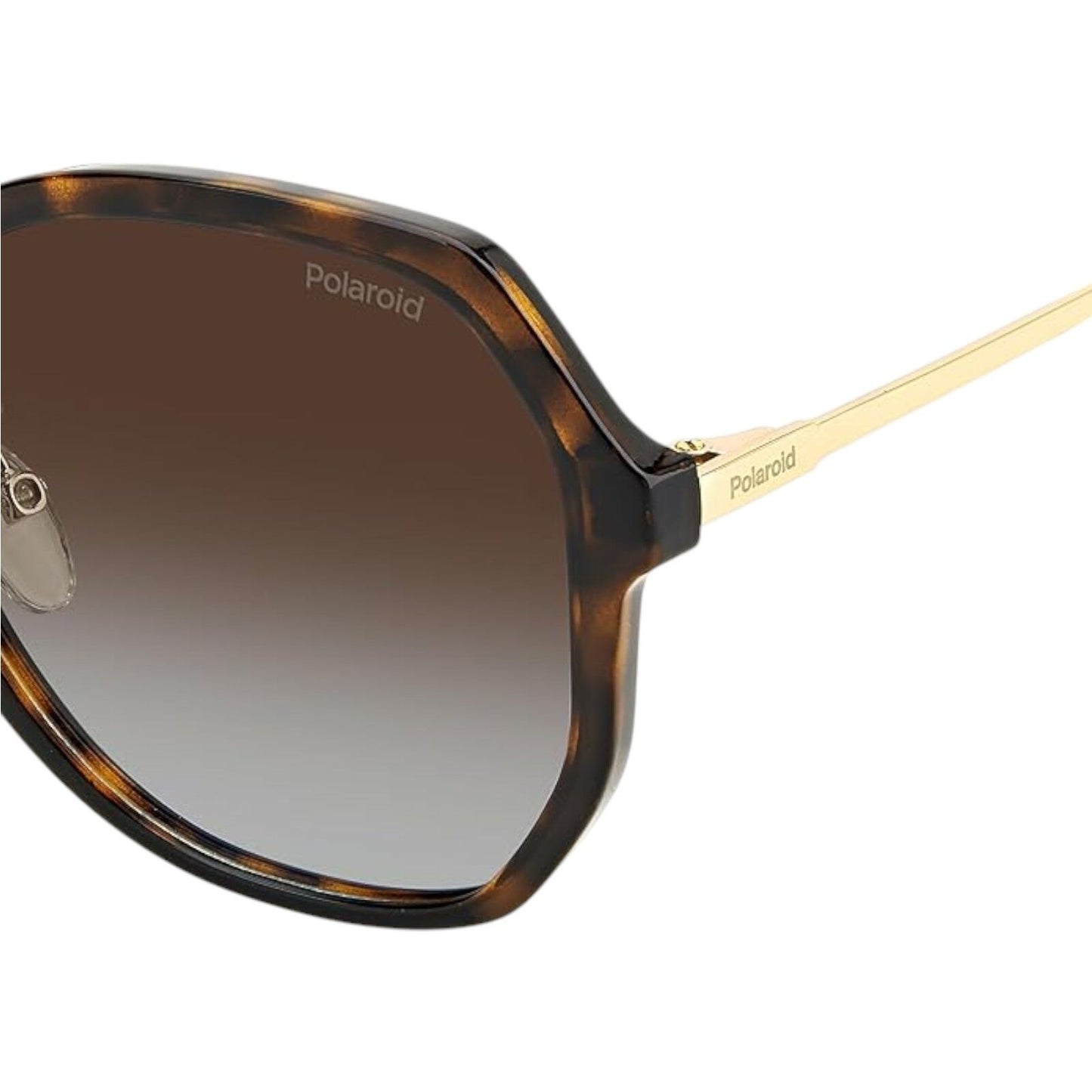 Polaroid Womens Havana Sunglasses Butterfly