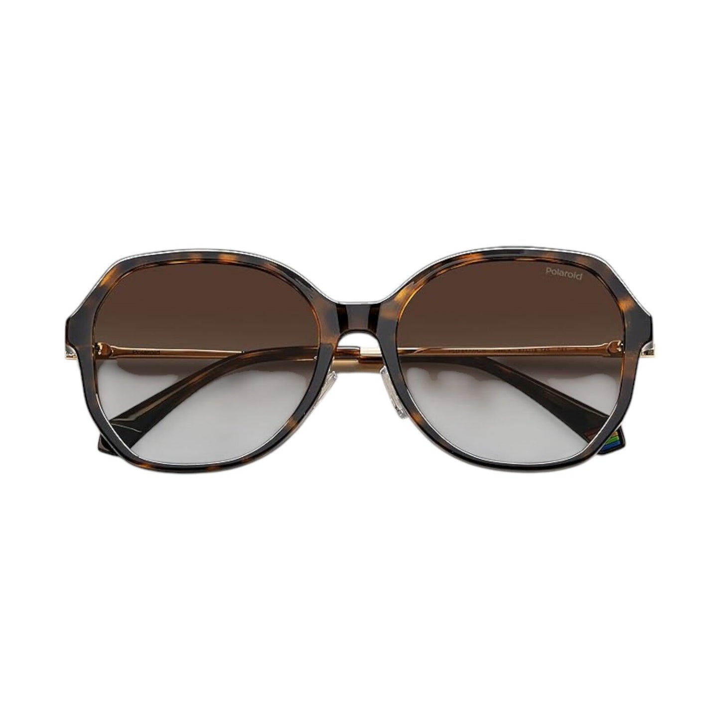 Polaroid Womens Havana Sunglasses Butterfly