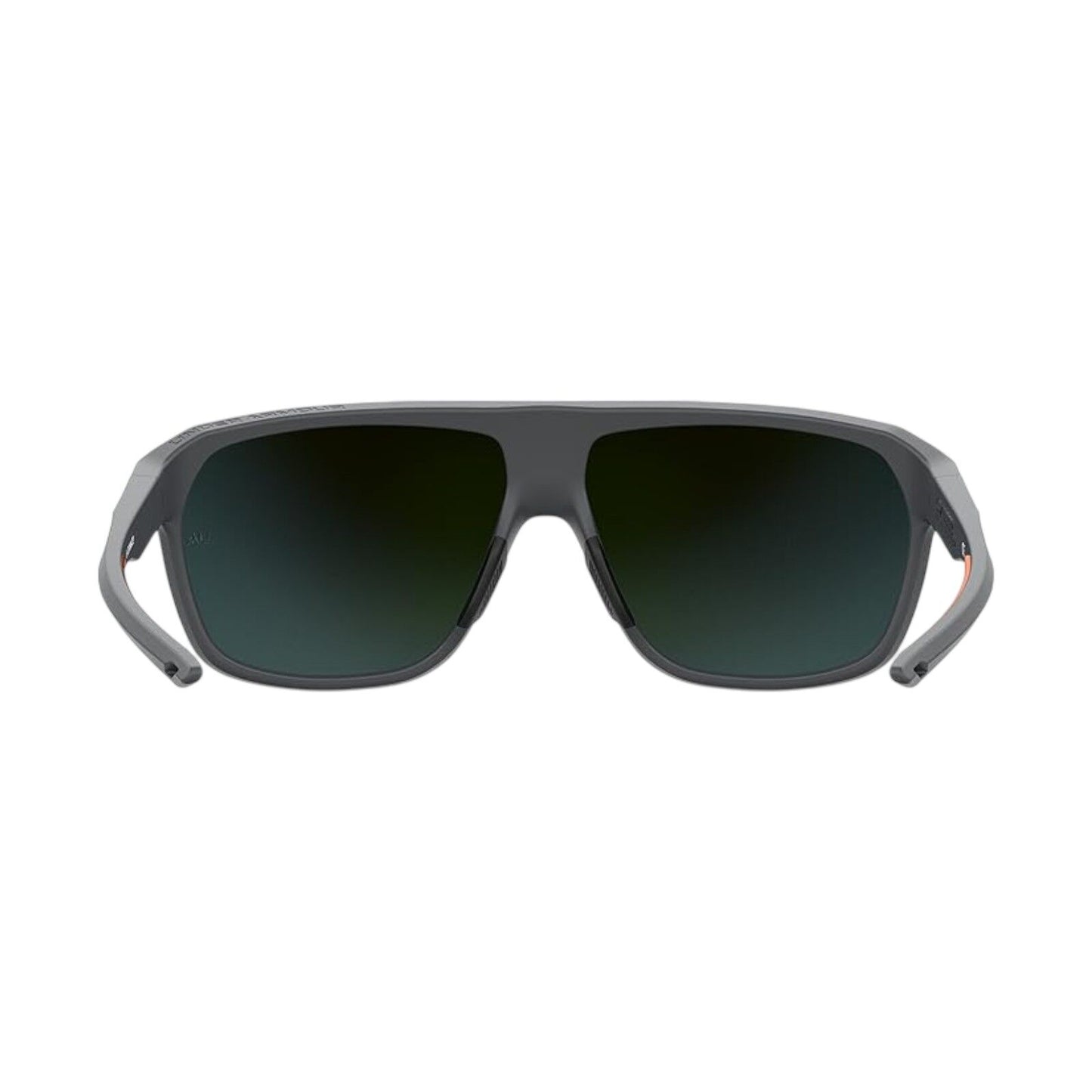 Under Armour Dominate Mens Matte Grey Sport Sunglasses Orange Mirror