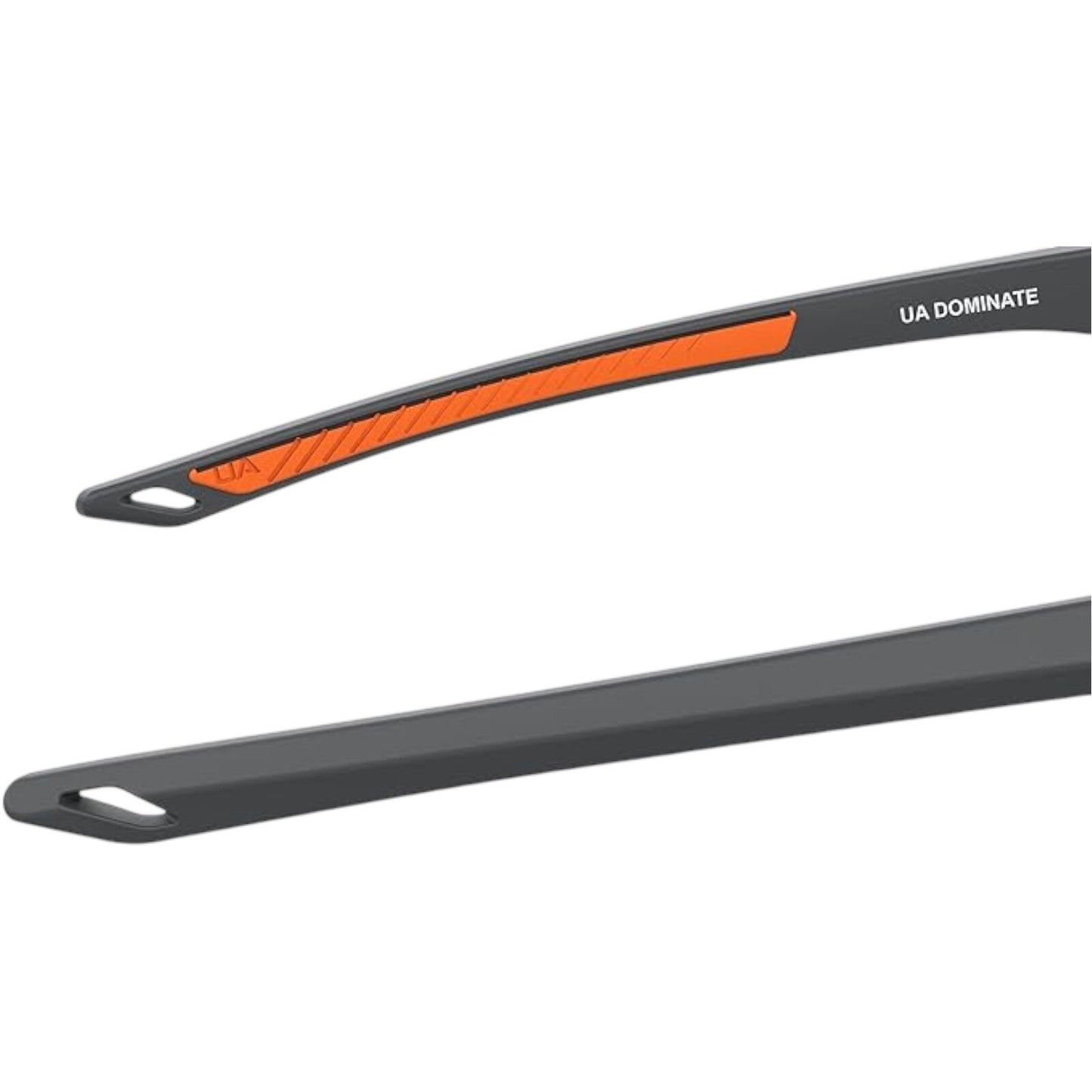 Under Armour Dominate Mens Matte Grey Sport Sunglasses Orange Mirror