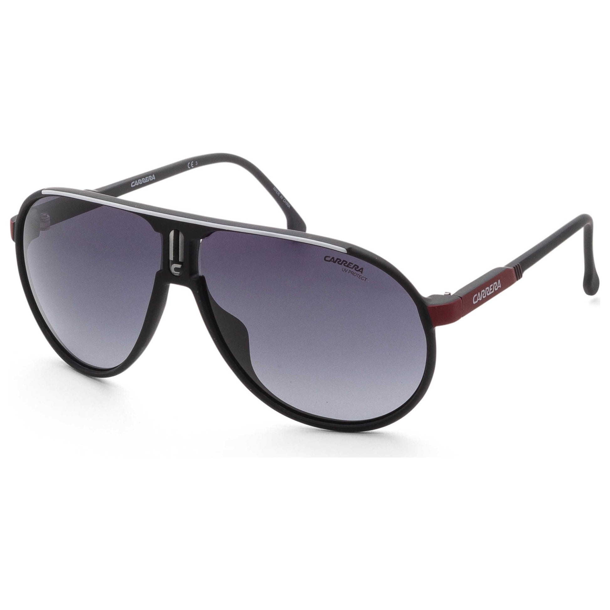 Carrera CHAMPION/N 0OIT/9O Unisex Sunglasses Black Red Grey Lens