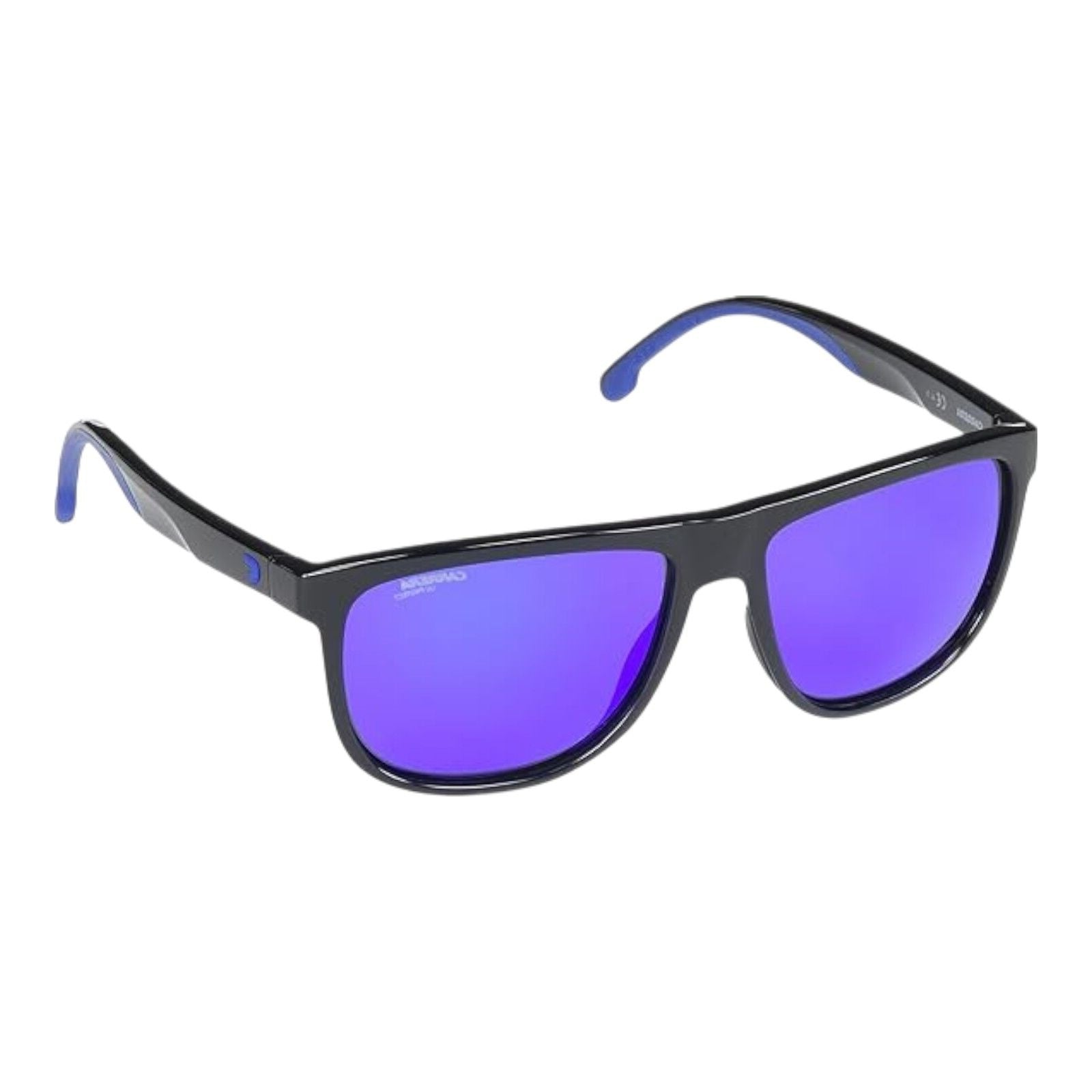 Carrera Unisex 8058/S D51/Z0 Sunglasses Black Frame Purple Mirror Lens