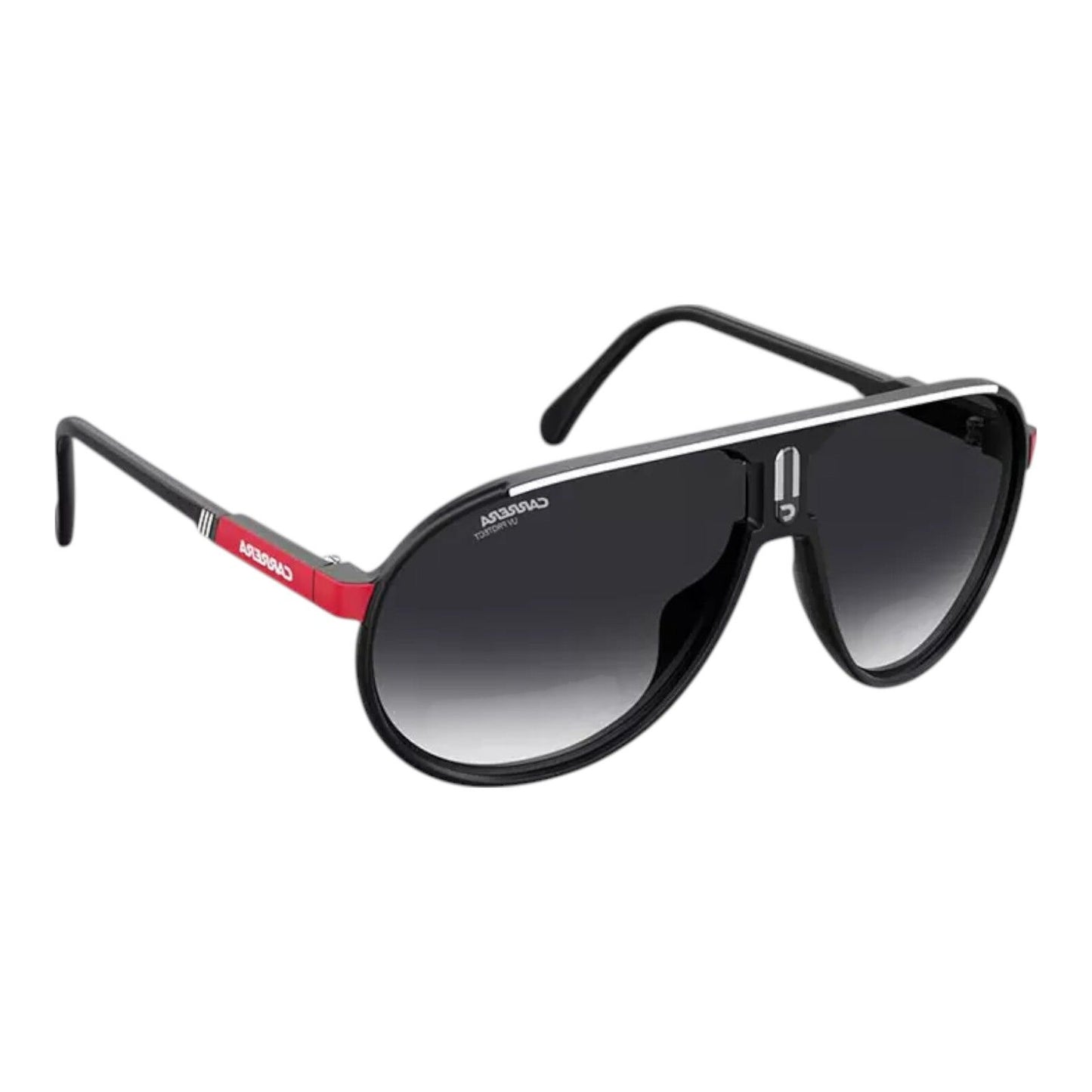 Carrera CHAMPION/N 0OIT/9O Unisex Sunglasses Black Red Grey Lens