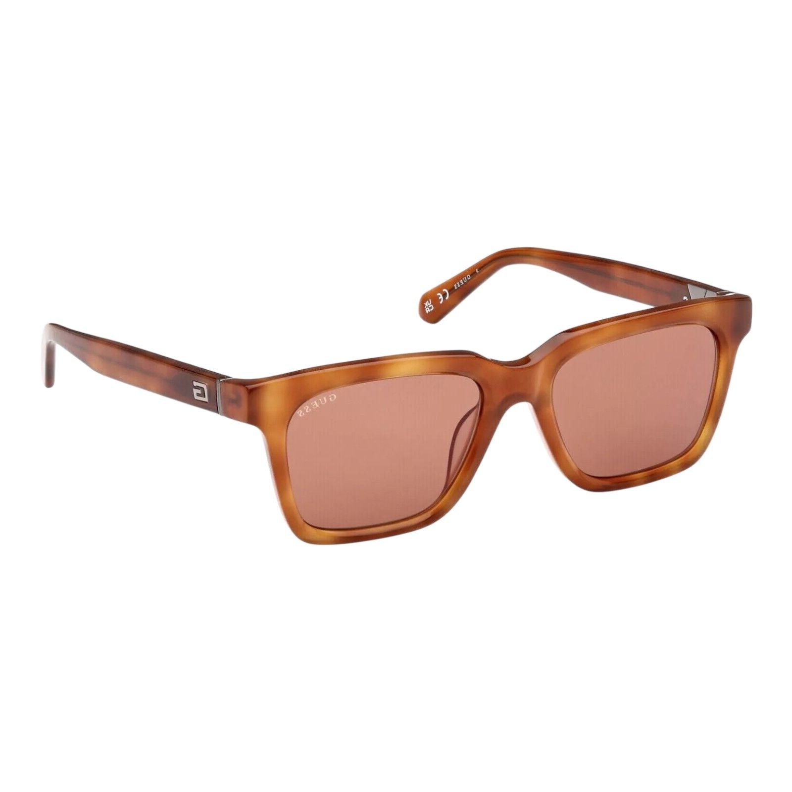 Guess GU0006 56E Men’s Havana Frame Brown Lens Rectangular Sunglasses