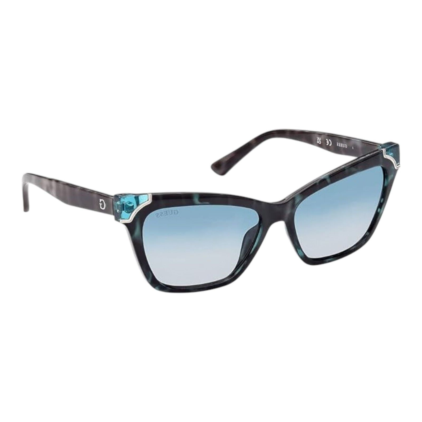 Guess GU7840 89W Women’s Turquoise Frame Blue Gradient Lens Cat Eye