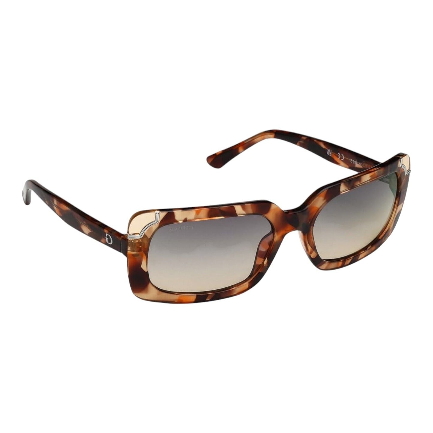 Guess GU7841 56B Women’s Havana Frame Smoke Gradient Rectangle...
