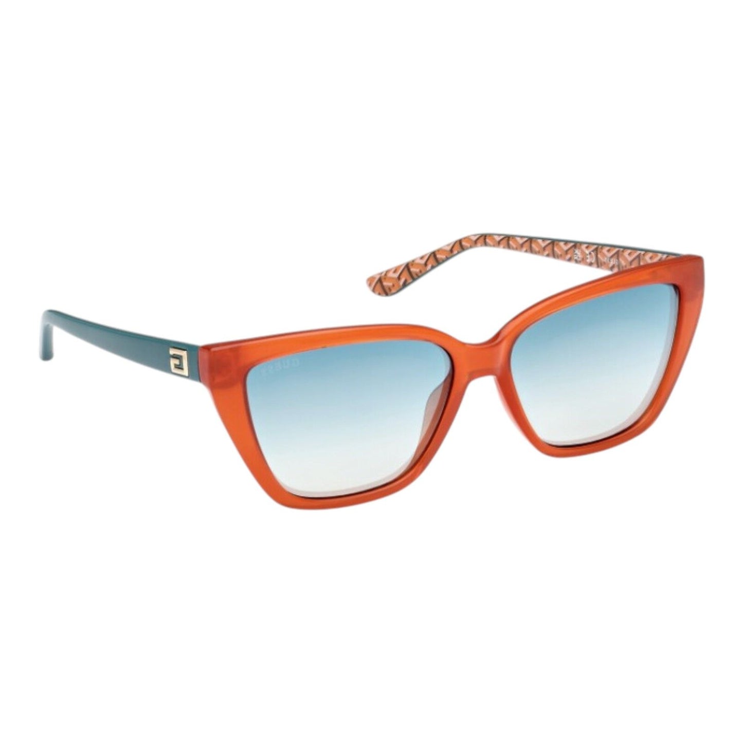 Guess GU7919 Women’s Sunglasses Orange Frame Blue Lens
