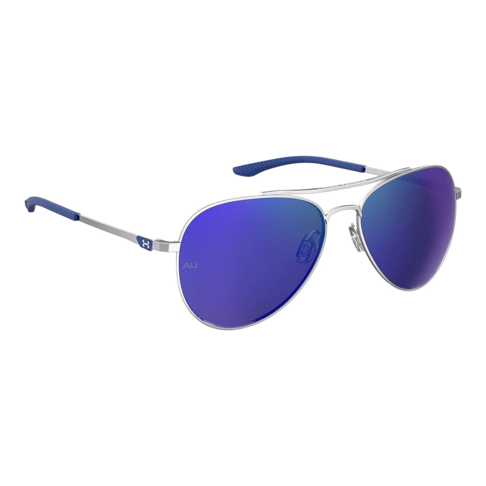 Under Armour UA 0007/G/S Men’s Sunglasses Silver Frame Blue Lens...