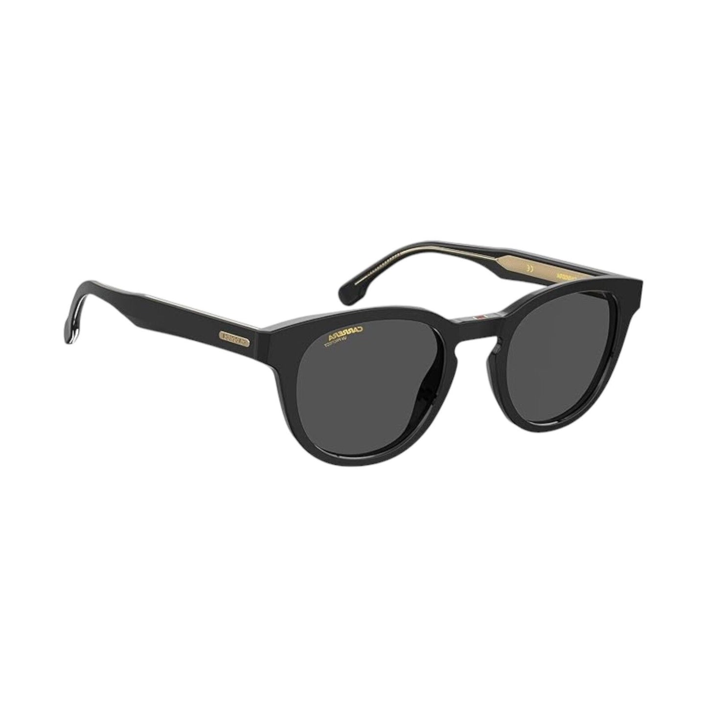 Carrera 252/S 807/IR Unisex Sunglasses Black Frame Grey Lens 50mm