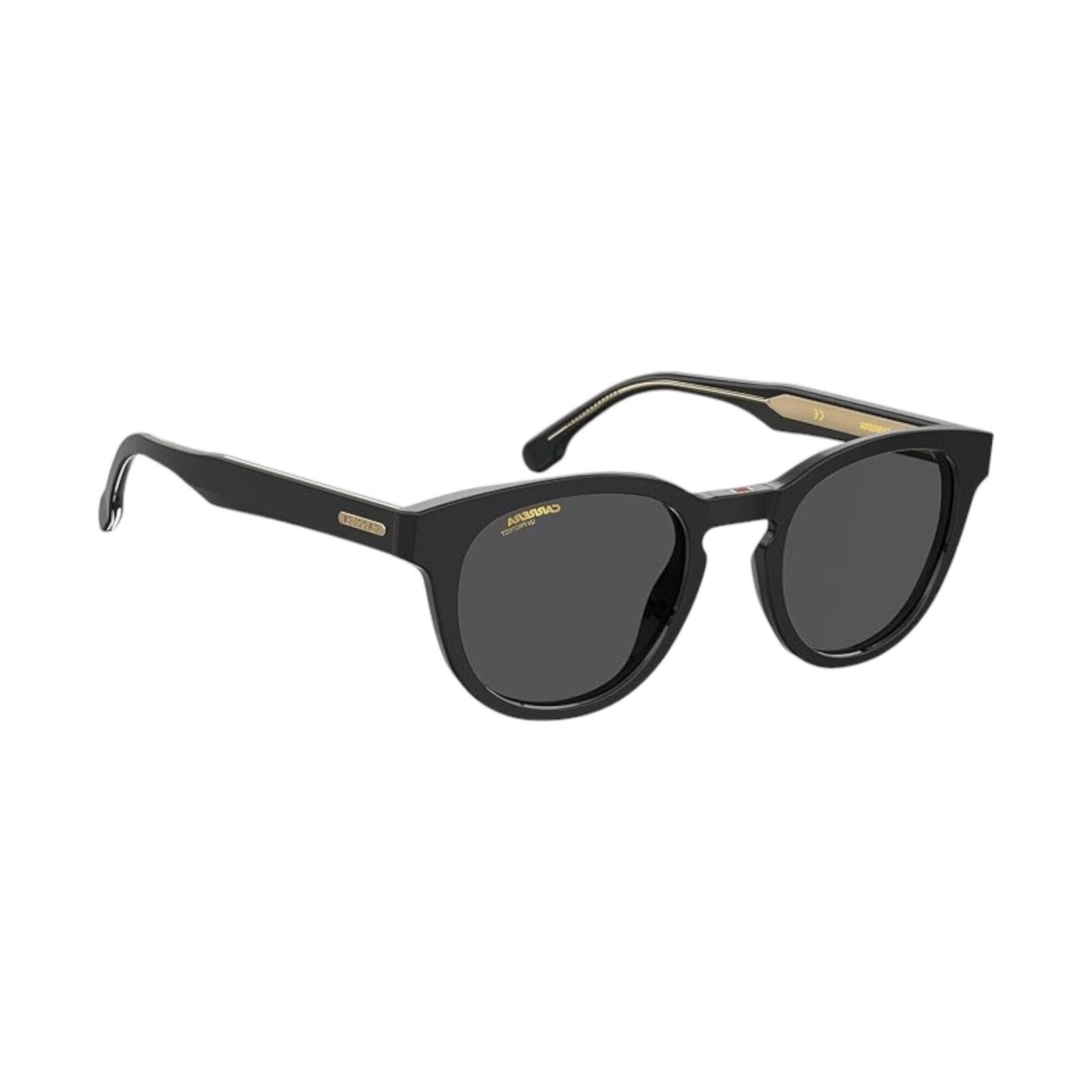 Carrera 252/S 807/IR Unisex Sunglasses Black Frame Grey Lens 50mm