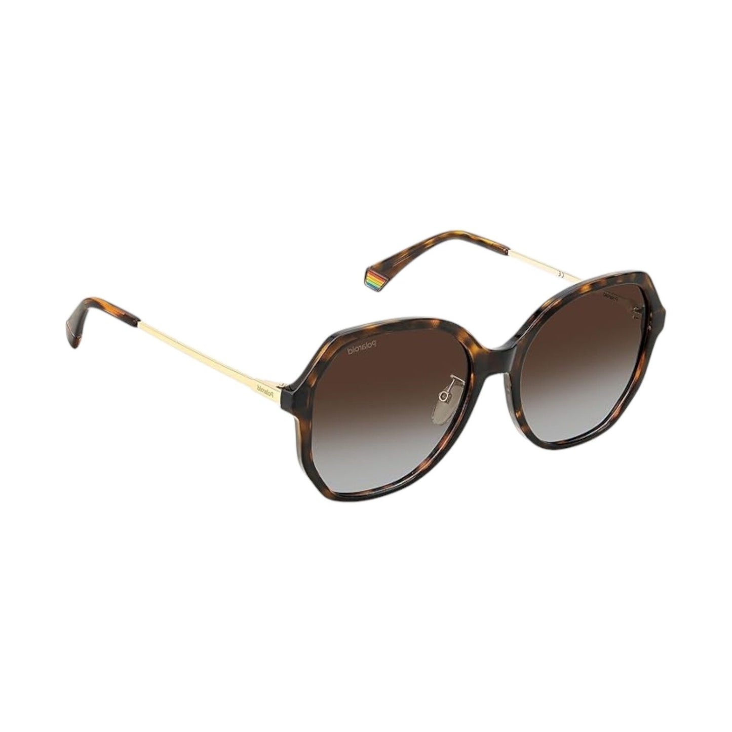 Polaroid Womens Havana Sunglasses Butterfly