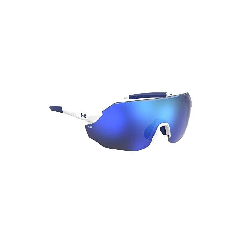 Under Armour Adult Halftime Shield Sunglasses, Matte White/Royal…