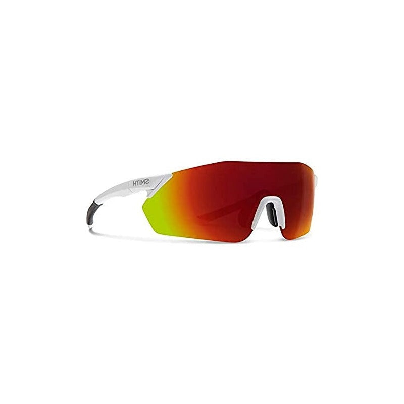 Smith Reverb Sunglasses Matte White/ChromaPop Red Mirror