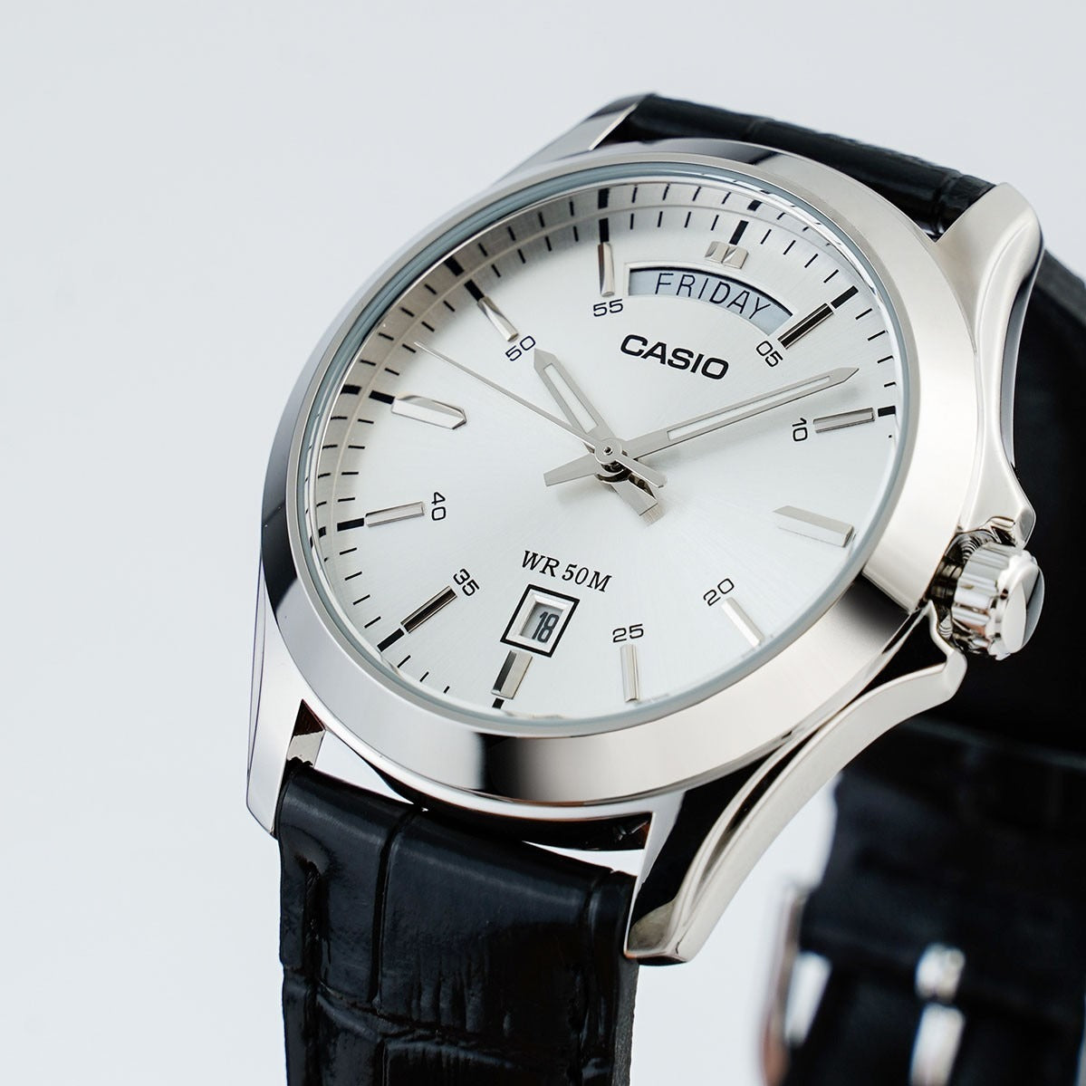 Casio Analog Silver Dial MTP-1370L-7AVDF MTP-1370L-7AV Men's Watch